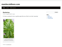 Tablet Screenshot of manitscoldhere.com